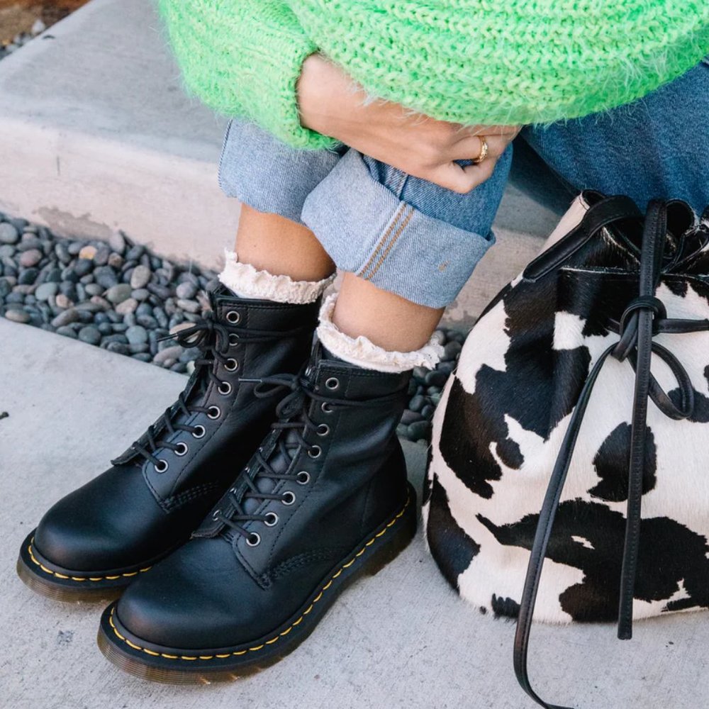 Dr. Martens 1460 Black Nappa Leather Combat Boots
